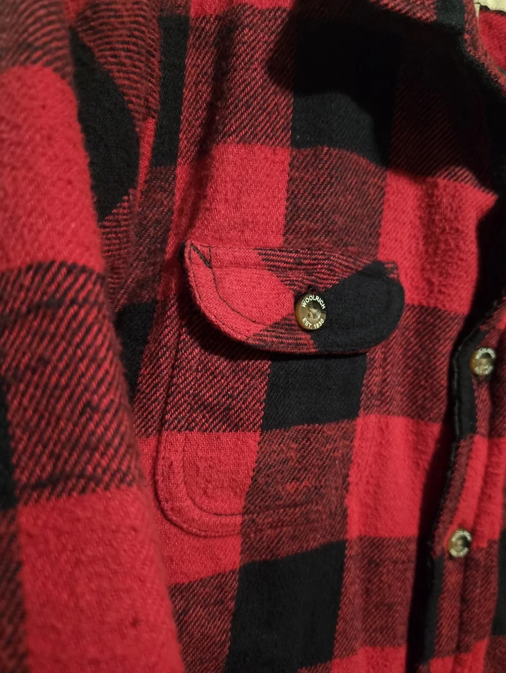 Woolrich Kids Red & Black Buffalo Plaid Button-Down Jacket